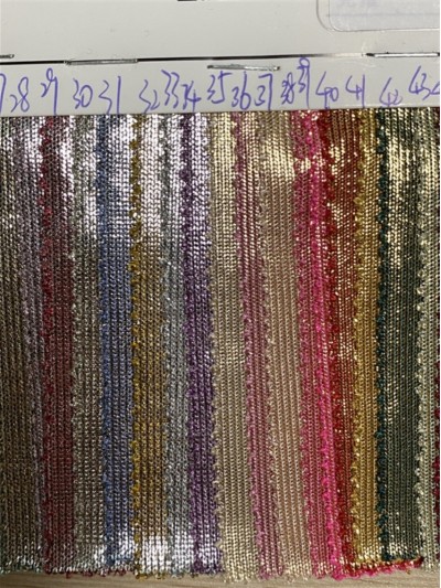 GZ-JP  經編閃光布  幅寬：145CM   克重：180g   成分：滌95% 氨綸5% 細節-2